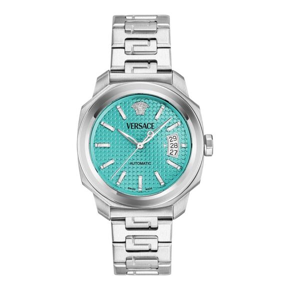 Versace Dylos Automatic Watch Silver Mens - Picture 1 of 6